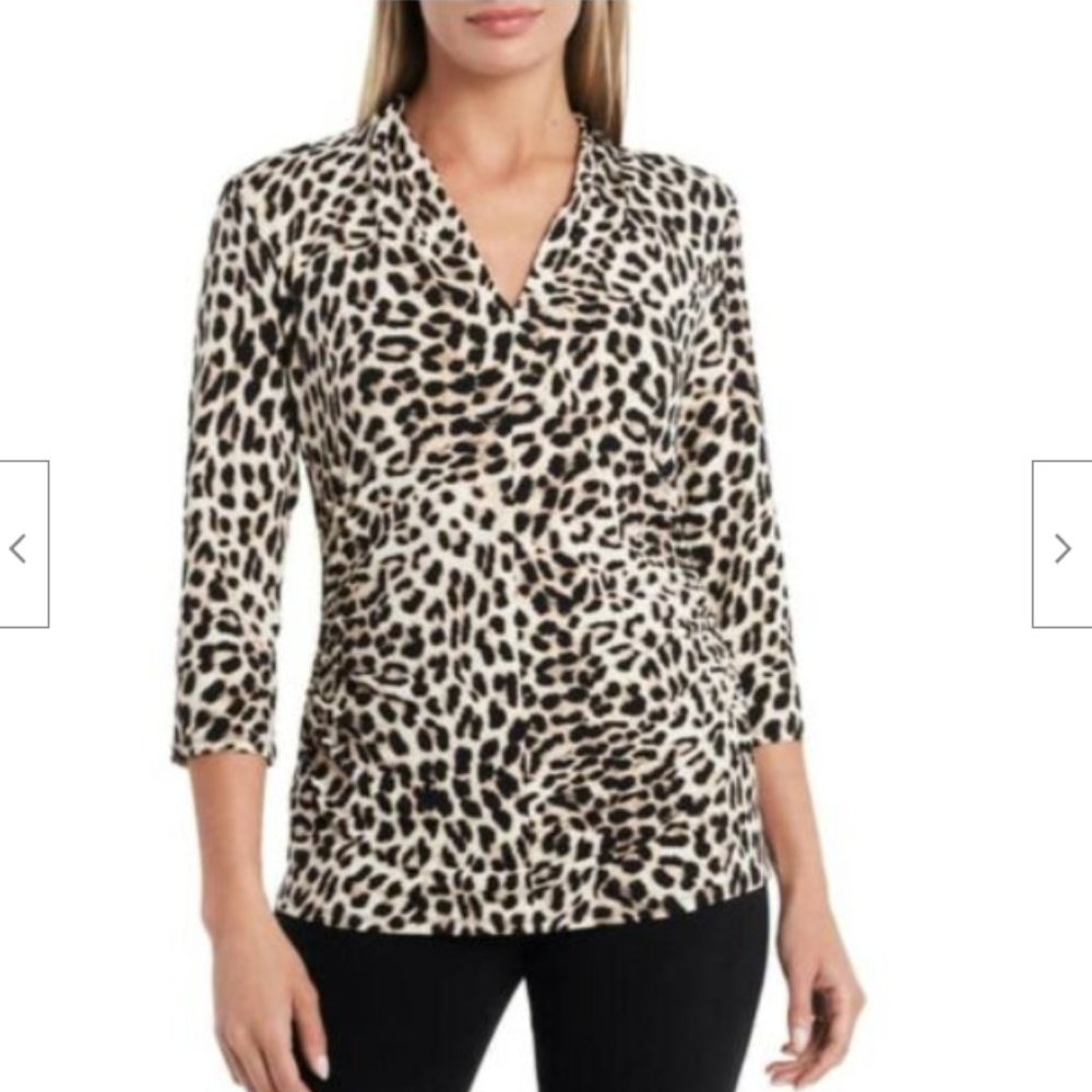 Vince Camuto Perfect Women's Leopard Print Ruched